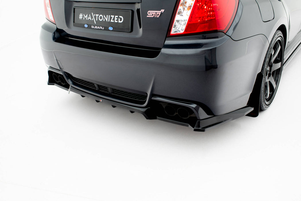 Maxton Design Rear Splitter (with vertical bars) Subaru Impreza WRX STI Mk3 Facelift