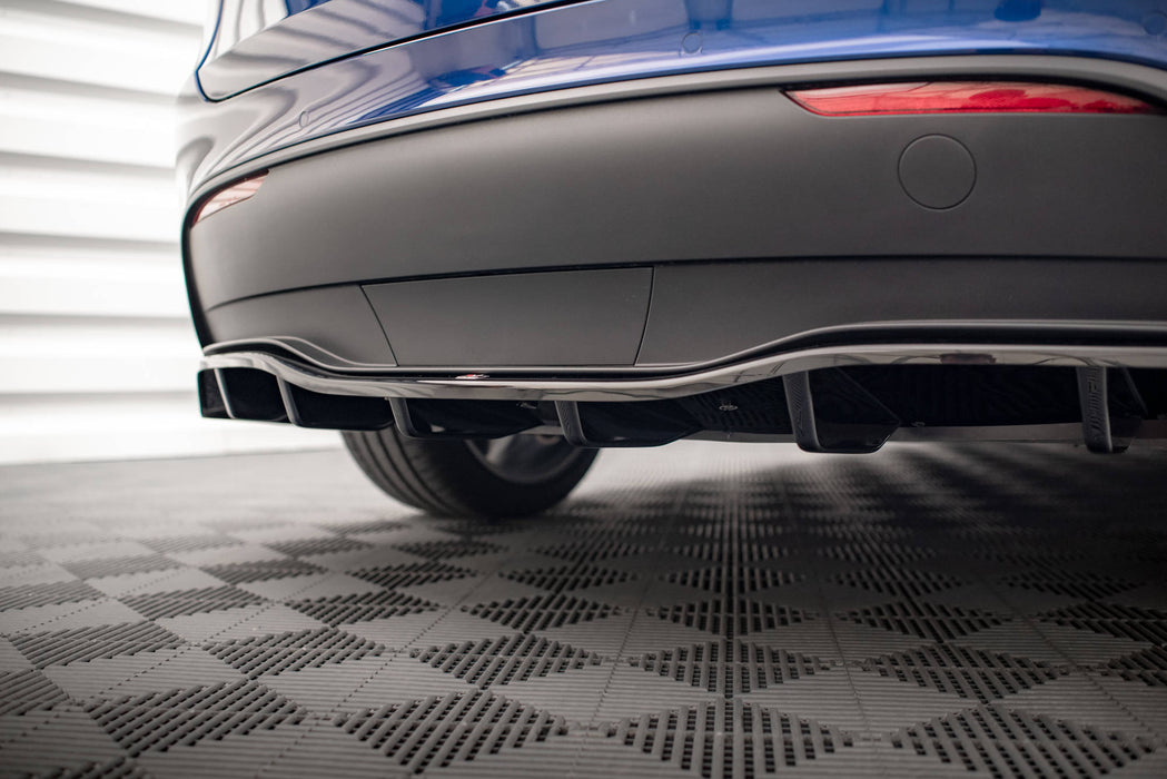 Maxton Design Rear Splitter (with vertical bars) Tesla Model Y