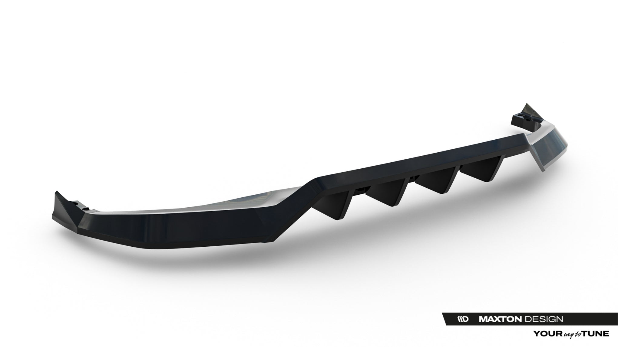 Maxton Design Rear Splitter (with vertical bars) Toyota C-HR Mk2 ...