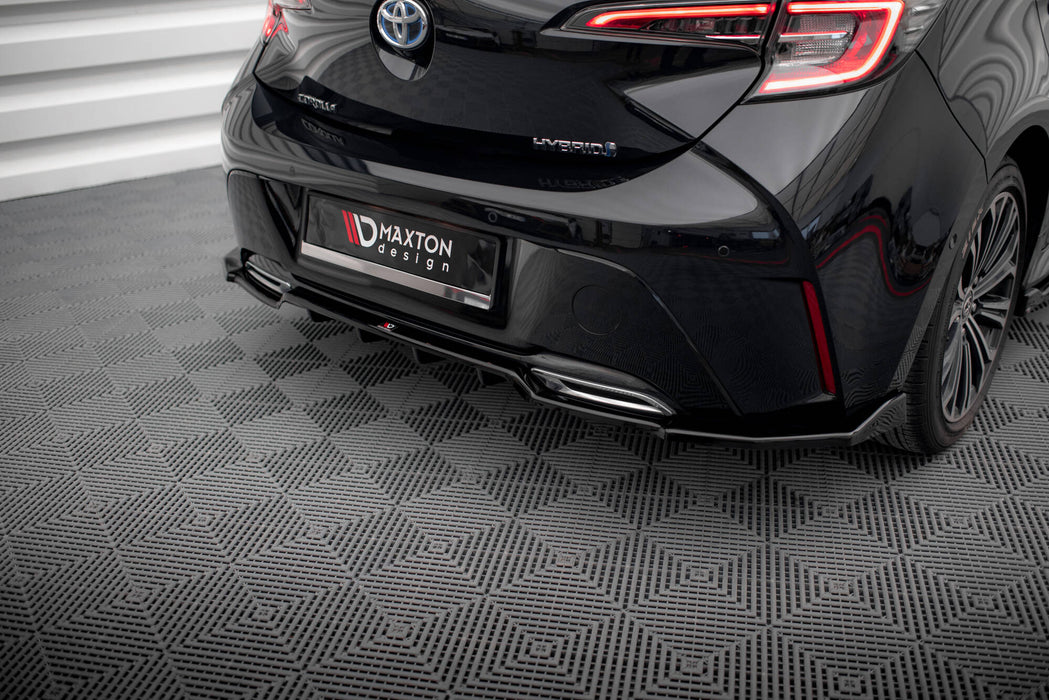 Maxton Design Rear Splitter (with vertical bars) Toyota Corolla Hatchback Mk12