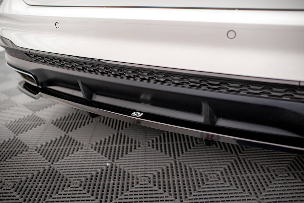 Maxton Design Rear Splitter (with vertical bars) V.1 Audi A4 S-Line B9 Facelift