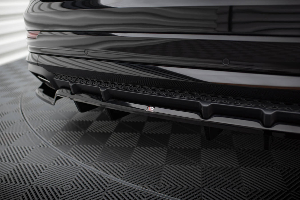 Maxton Design Rear Splitter (with vertical bars) V.1 Audi SQ8 / Q8 S-Line Mk1 Facelift