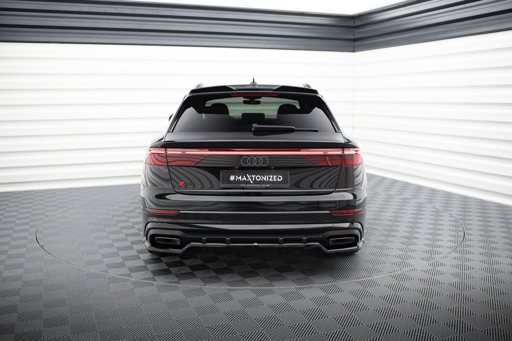 Maxton Design Rear Splitter (with vertical bars) V.1 Audi SQ8 / Q8 S-Line Mk1 Facelift