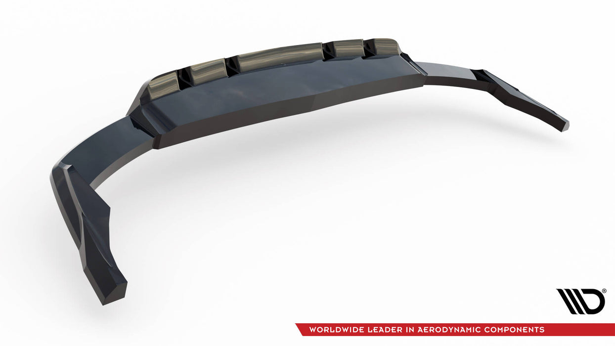 Maxton Design Rear Splitter (with vertical bars) V.1 Audi SQ8 / Q8 S-Line Mk1 Facelift