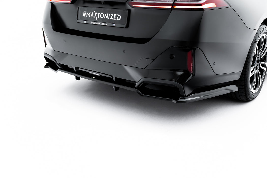 Maxton Design Rear Splitter (with vertical bars) V.1 BMW 5 / i5 M-Pack G60