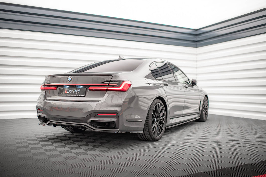Maxton Design Rear Splitter (with vertical bars) V.1 BMW 7 M-Pack G11 / G12 Facelift