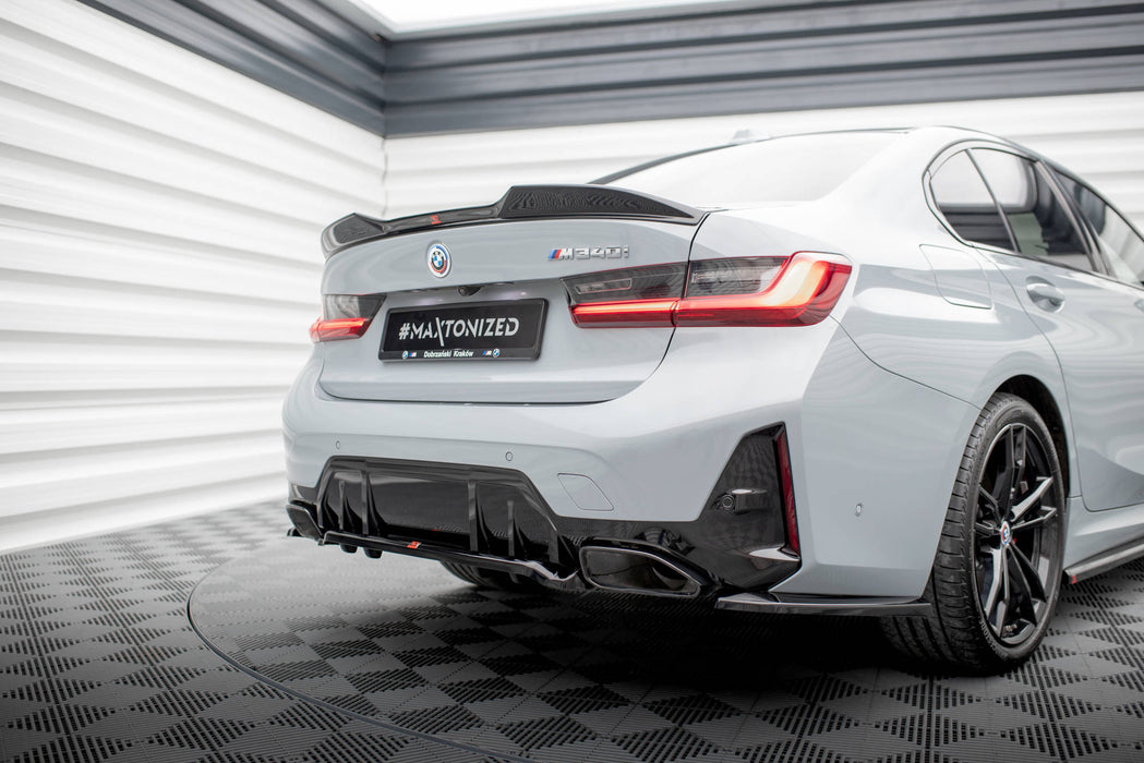 Maxton Design Rear Splitter (with vertical bars) V.1 BMW M340i G20 / G21 Facelift