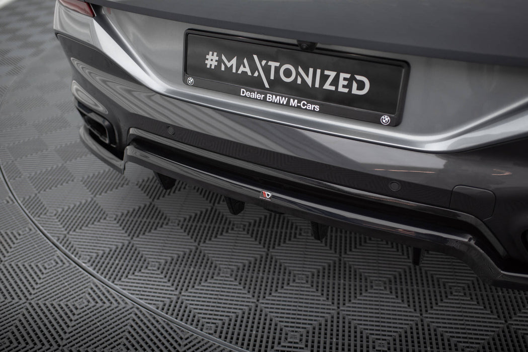 Maxton Design Rear Splitter (with vertical bars) V.1 BMW X6 M-Pack G06 Facelift