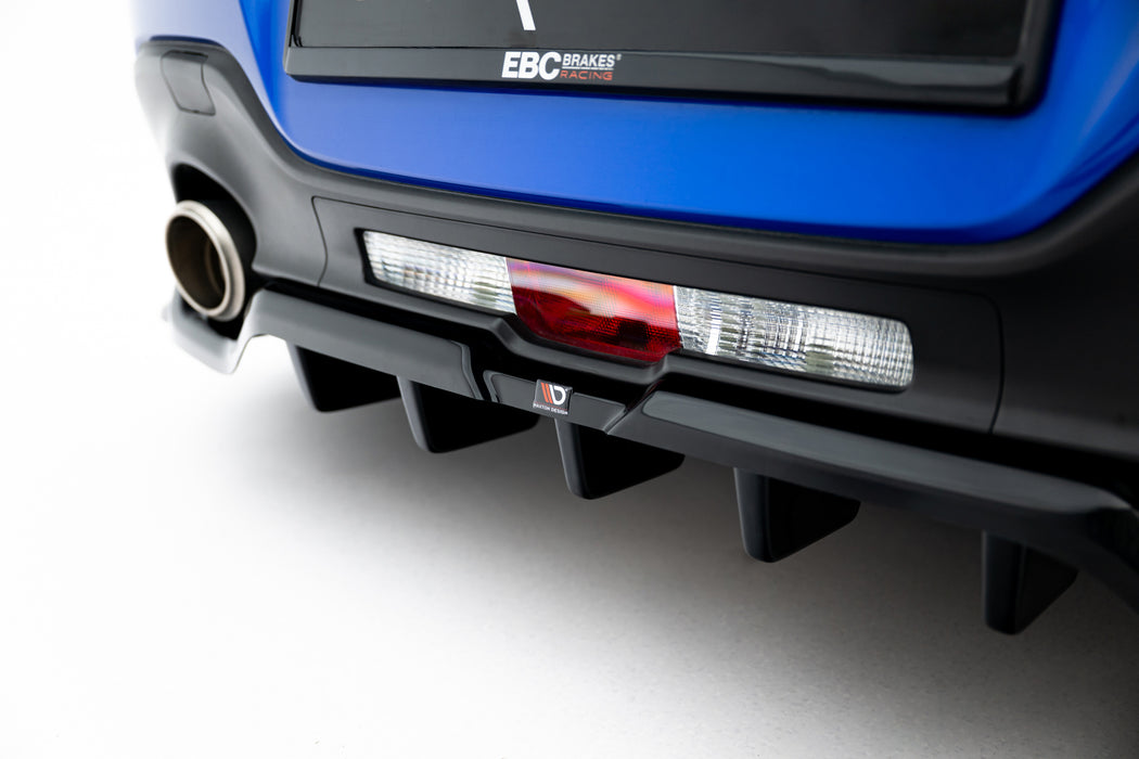 Maxton Design Rear Splitter (with vertical bars) V.1 + Flaps Subaru BRZ Mk2