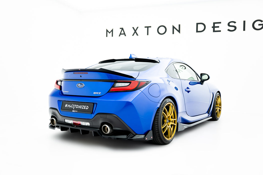 Maxton Design Rear Splitter (with vertical bars) V.1 + Flaps Subaru BRZ Mk2