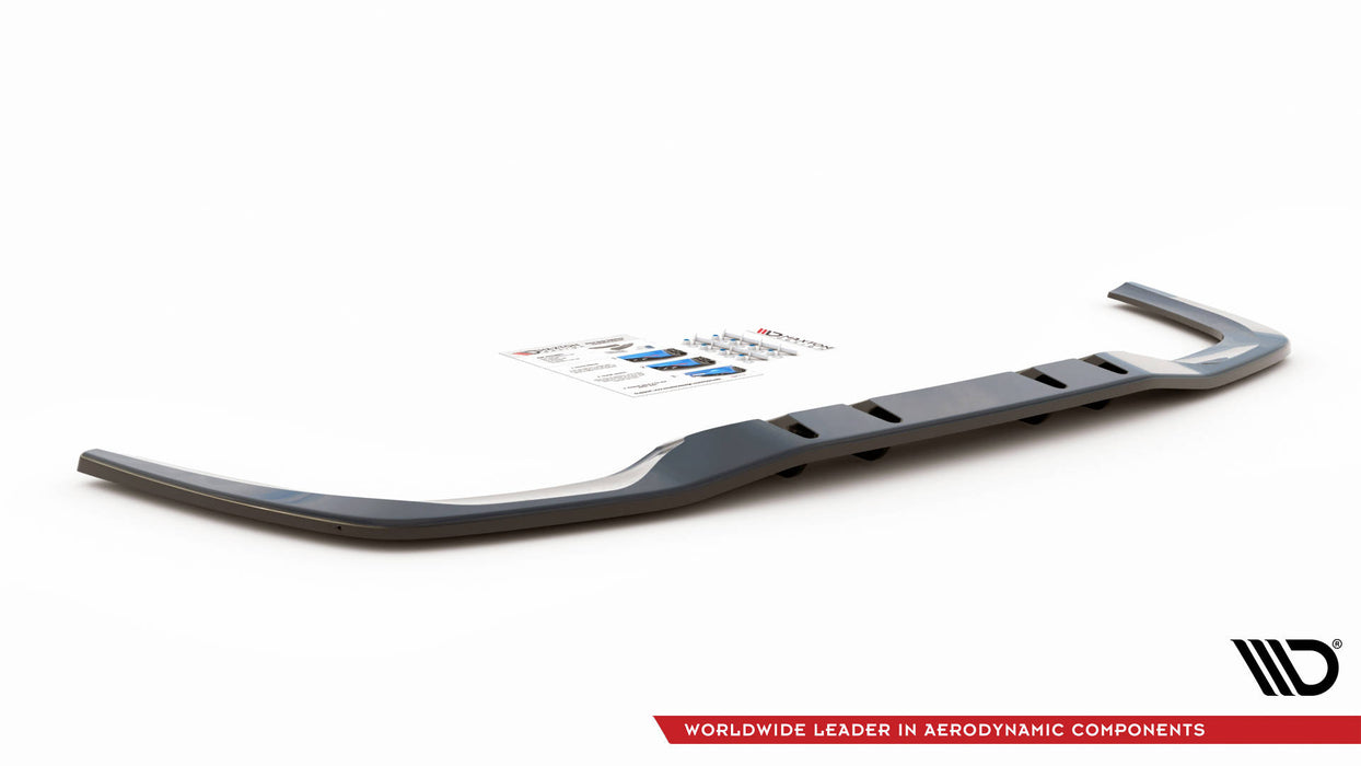 Maxton Design Rear Splitter (with vertical bars) V.1 Mercedes A 35 AMG Sedan V177