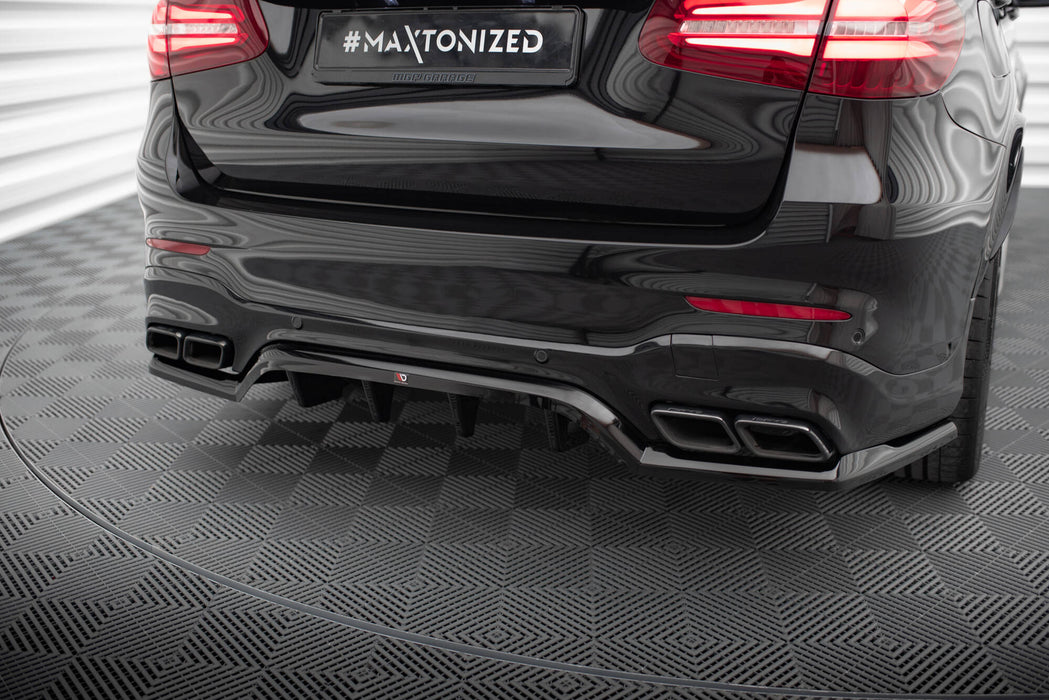 Maxton Design Rear Splitter (with vertical bars) V.1 Mercedes-AMG GLC 63 SUV X253