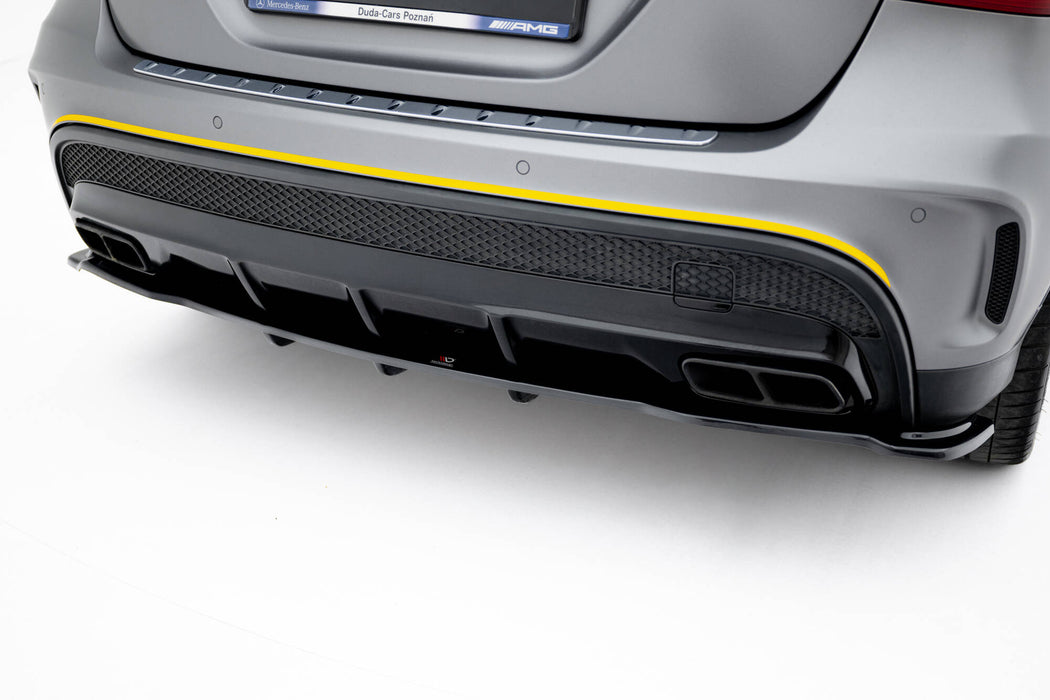 Maxton Design Rear Splitter (with vertical bars) V.1 Mercedes-Benz GLA 45 AMG
