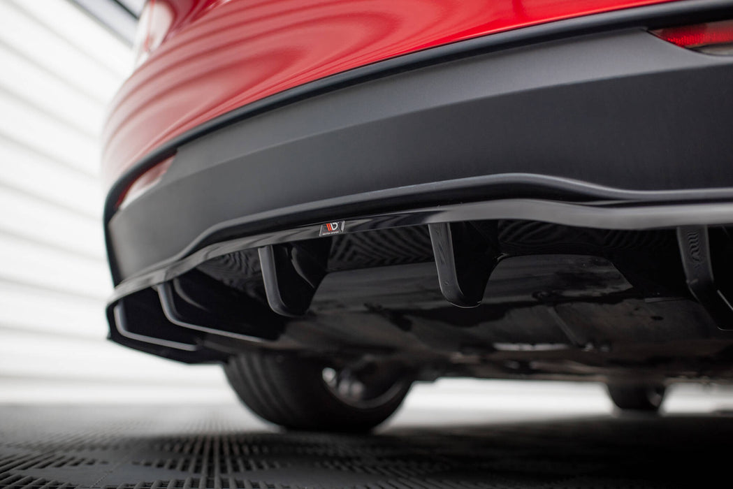 Maxton Design Rear Splitter (with vertical bars) V.1 Tesla Model 3 Project Highland(Facelift)