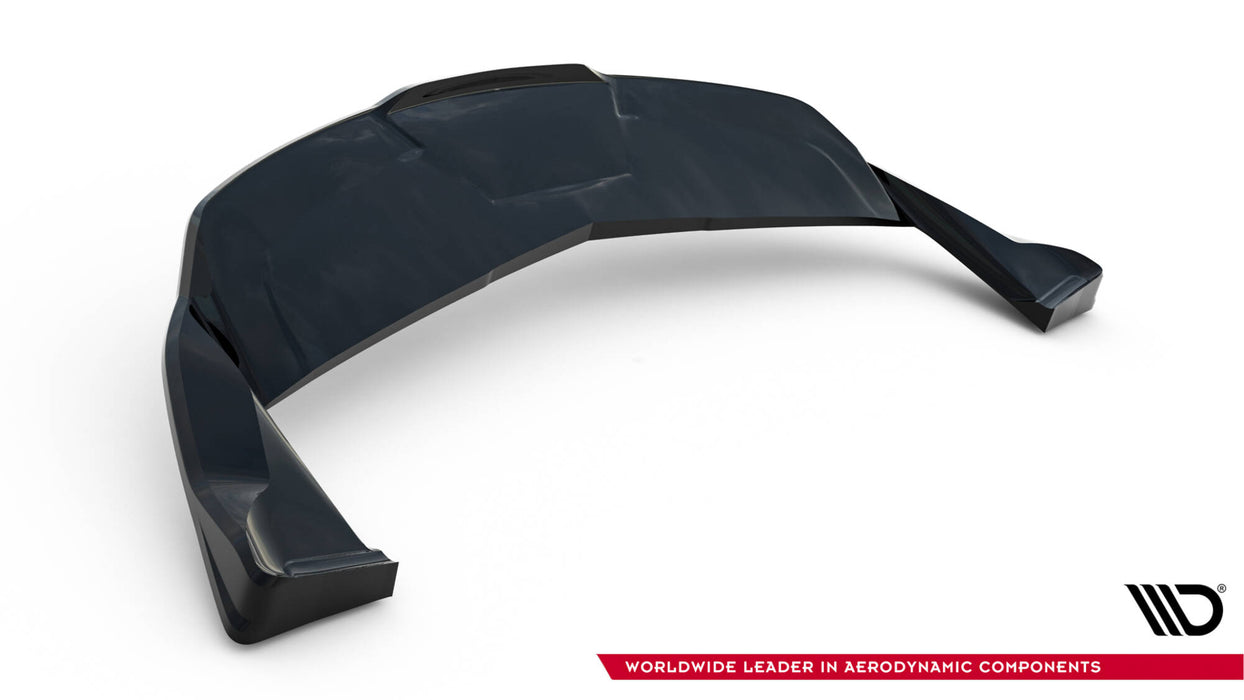 Maxton Design Rear Splitter (with vertical bars) V.1 Tesla Model S Plaid Mk1 Facelift