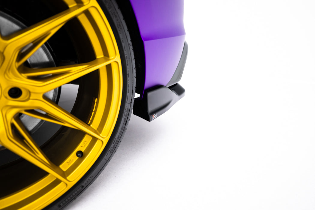 Maxton Design Rear Splitter (with vertical bars) V.1 Volkswagen Golf R  Mk8 / Mk8 Facelift