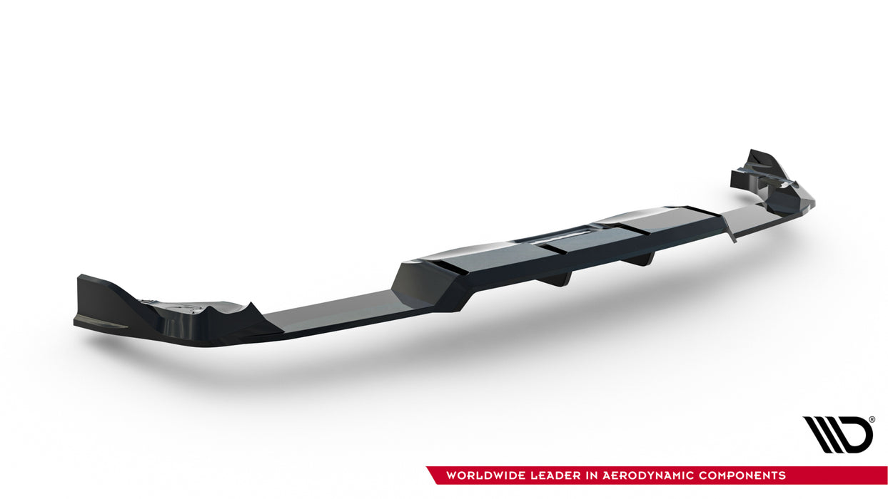 Maxton Design Rear Splitter (with vertical bars) V.1 Volkswagen Golf R  Mk8 / Mk8 Facelift