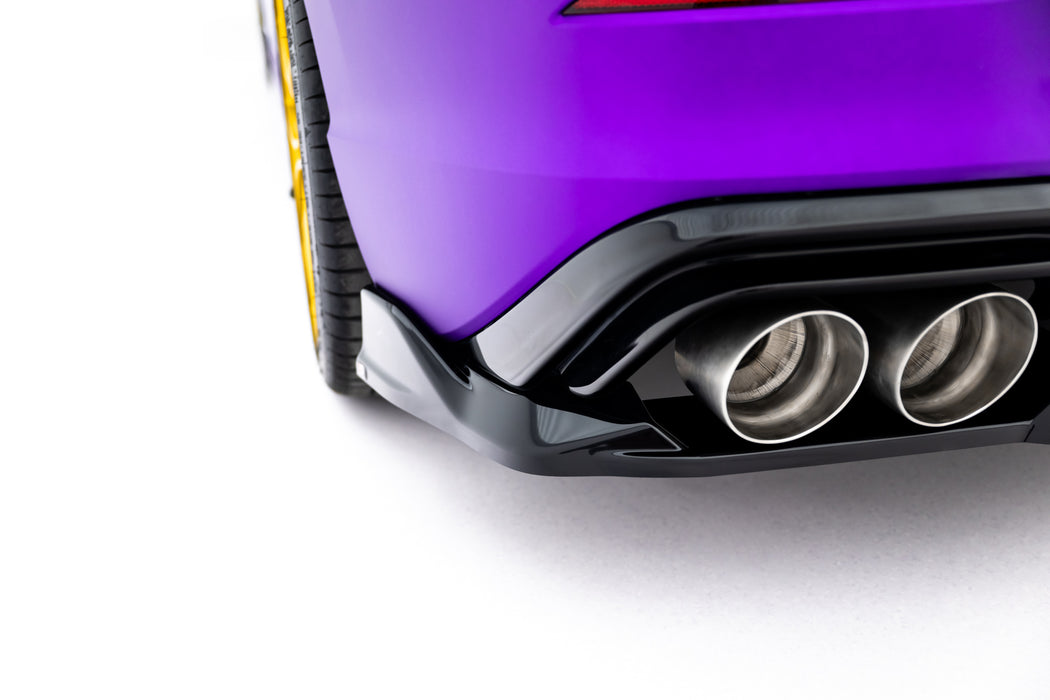 Maxton Design Rear Splitter (with vertical bars) V.1 Volkswagen Golf R  Mk8 / Mk8 Facelift