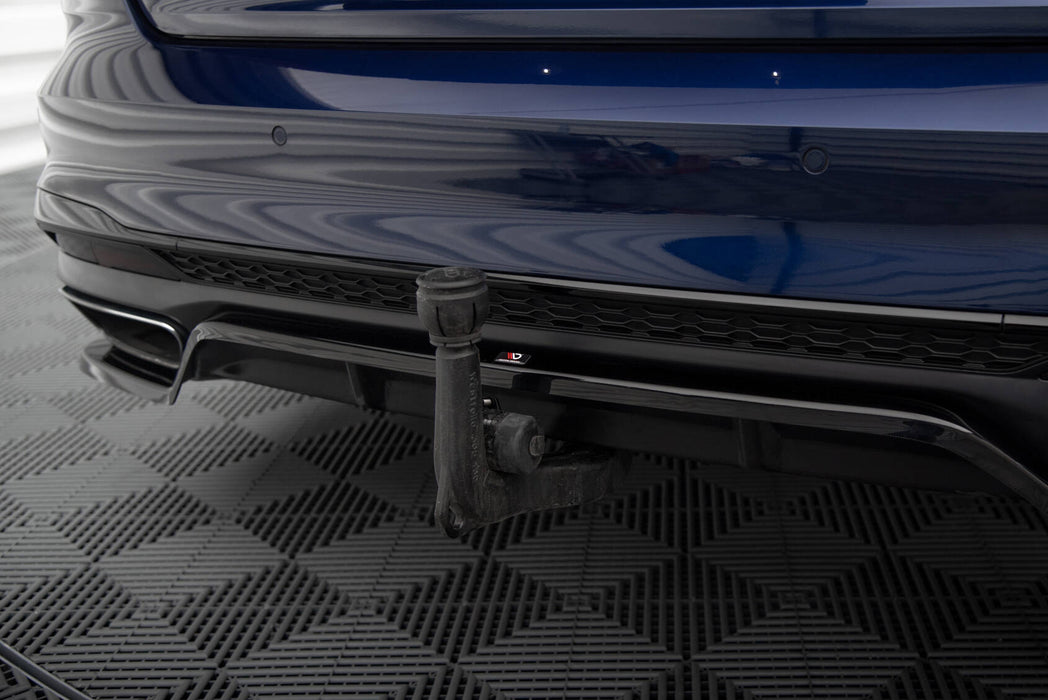 Maxton Design Rear Splitter (with vertical bars) V.2 Audi A4 S-Line B9 Facelift
