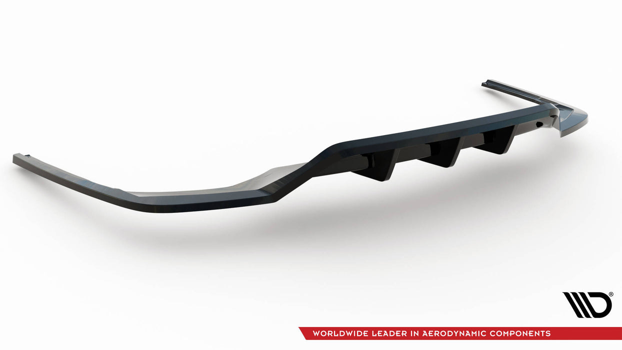 Maxton Design Rear Splitter (with vertical bars) V.2 Audi A4 S-Line B9 Facelift
