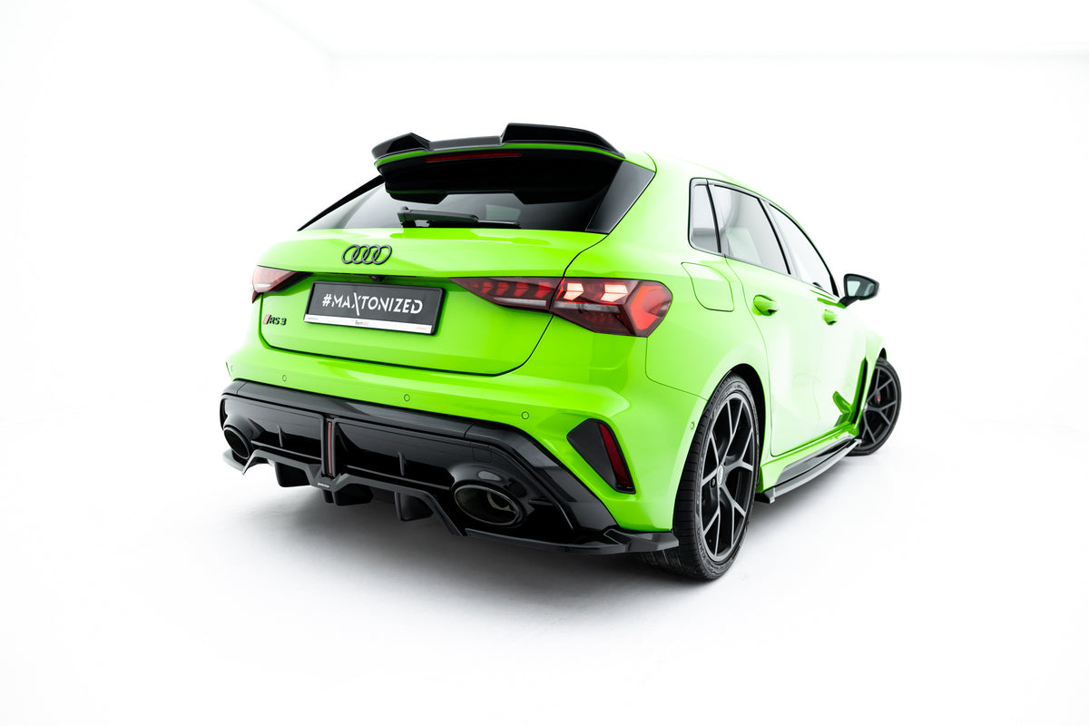 Rear Splitter (with vertical bars) V.2 Audi RS3 Sportback 8Y Faceli ...
