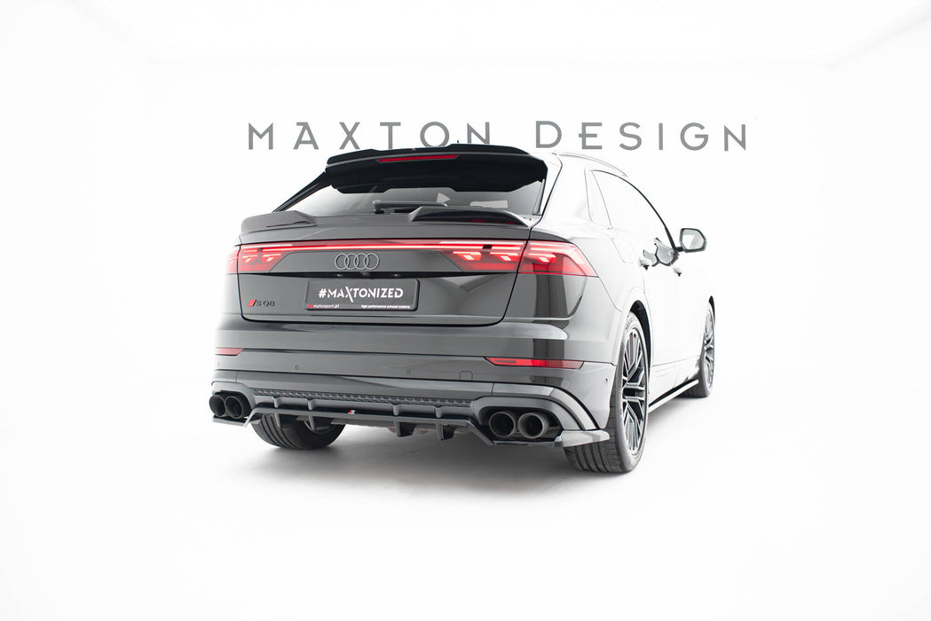 Maxton Design Rear Splitter (with vertical bars) V.2 Audi SQ8 / Q8 S-Line Mk1 Facelift