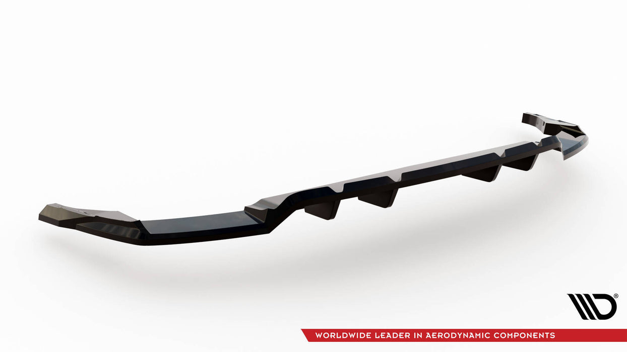 Maxton Design Rear Splitter (with vertical bars) V.2 Audi SQ8 / Q8 S-Line Mk1 Facelift