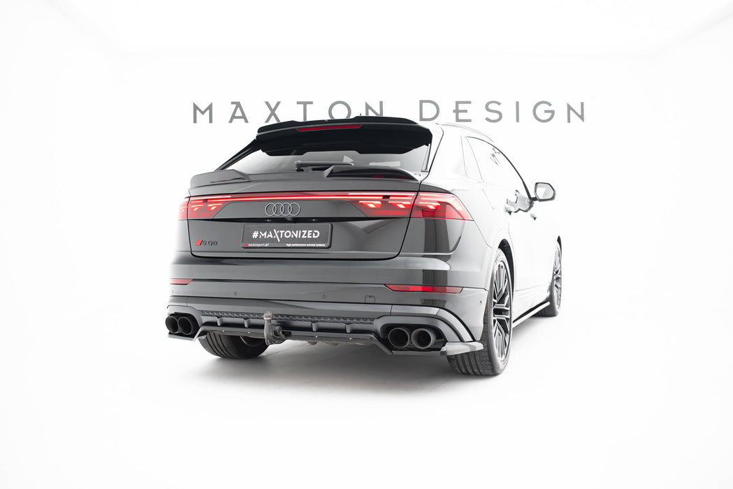 Maxton Design Rear Splitter (with vertical bars) V.2 Audi SQ8 / Q8 S-Line Mk1 Facelift