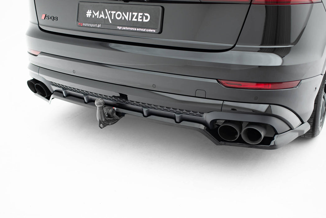 Maxton Design Rear Splitter (with vertical bars) V.2 Audi SQ8 / Q8 S-Line Mk1 Facelift
