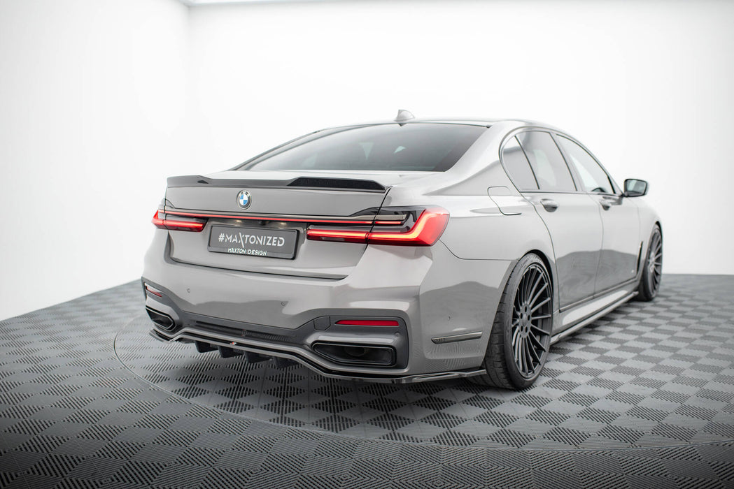 Maxton Design Rear Splitter (with vertical bars) V.2 BMW 7 M-Pack G11 / G12 Facelift