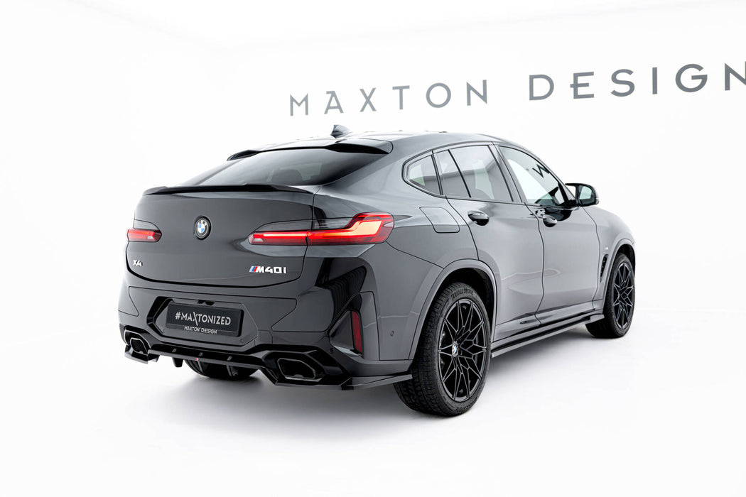 Maxton Design Rear Splitter (with vertical bars) V.2 BMW X4 M-Pack G02 Facelift