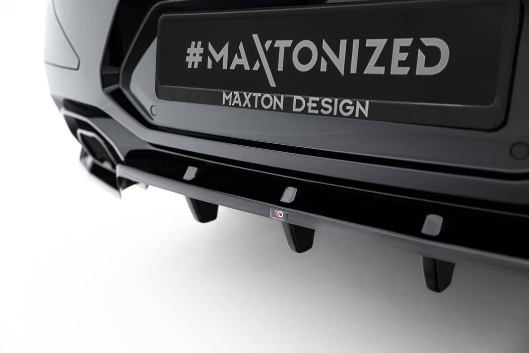 Maxton Design Rear Splitter (with vertical bars) V.2 BMW X4 M-Pack G02 Facelift