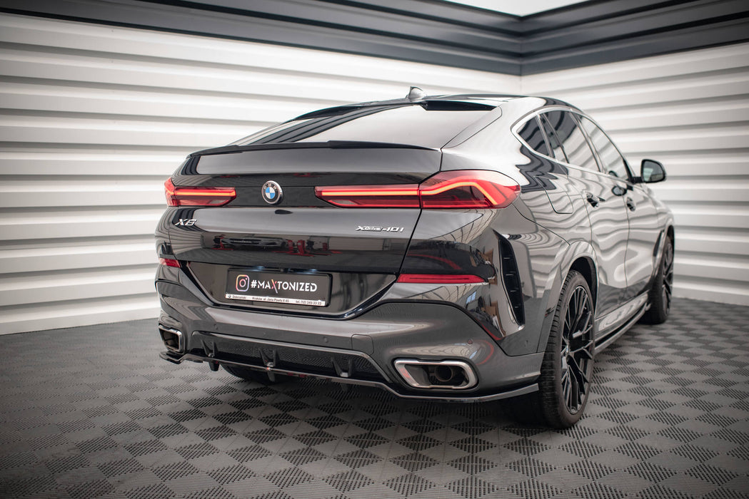 Maxton Design Rear Splitter (with vertical bars) V.2 BMW X6 M-Pack G06