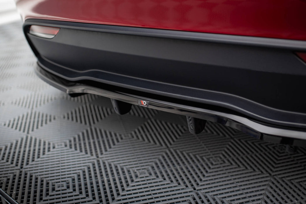 Maxton Design Rear Splitter (with vertical bars) V.2 Tesla Model 3 Project Highland(Facelift)