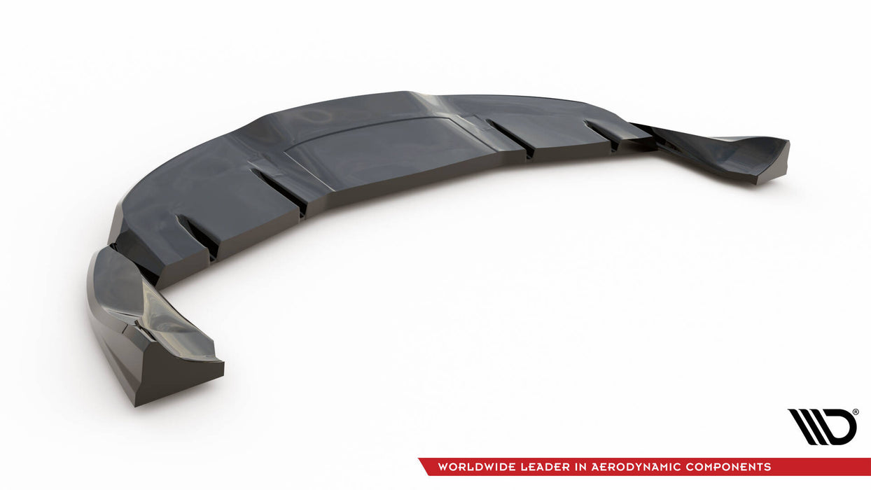 Maxton Design Rear Splitter (with vertical bars) V.2 Tesla Model 3 Project Highland(Facelift)