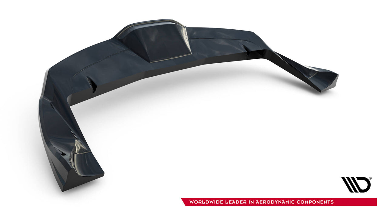 Maxton Design Rear Splitter (with vertical bars) V.2 Tesla Model X Mk1 Facelift