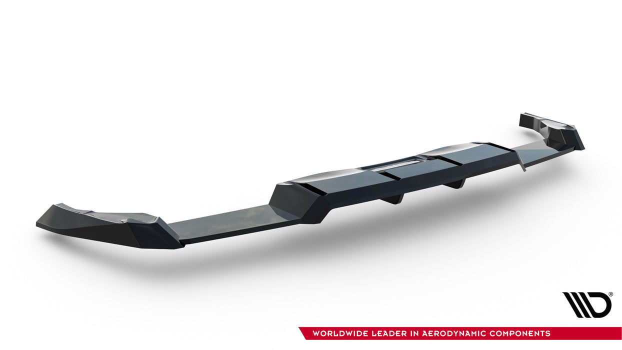 Maxton Design Rear Splitter (with vertical bars) V.2 Volkswagen Golf R  Mk8 / Mk8 Facelift