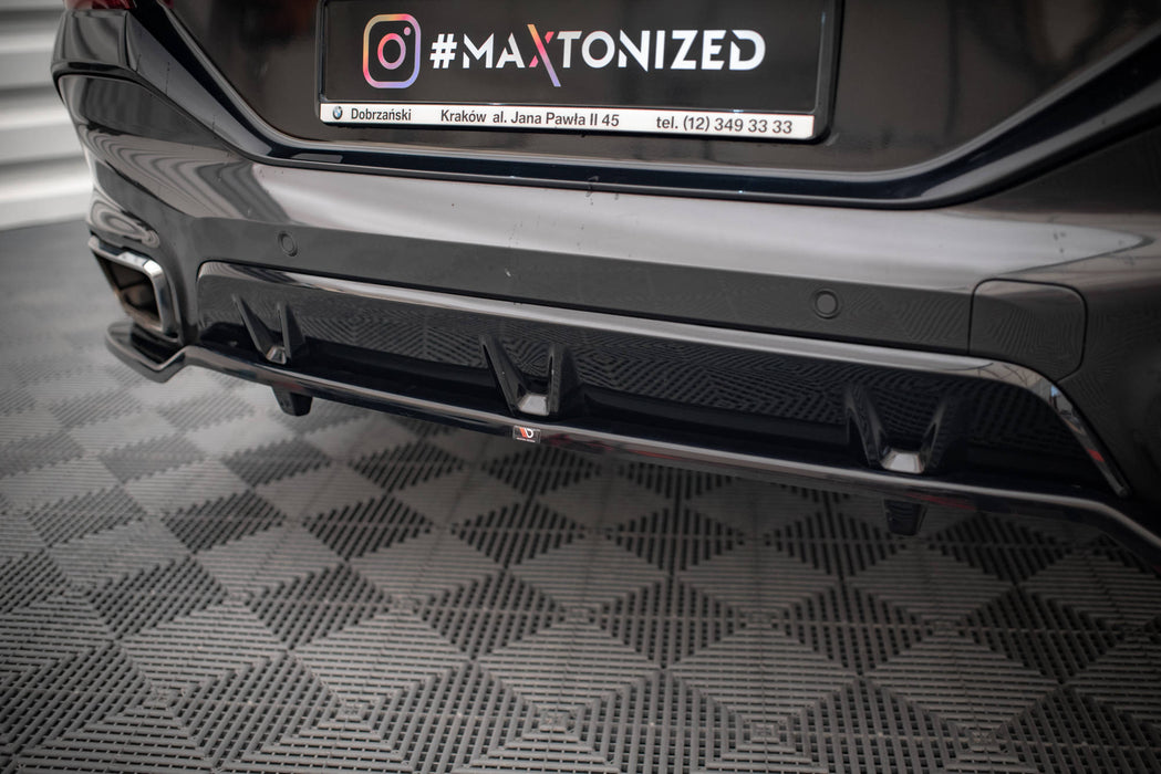 Maxton Design Rear Splitter (with vertical bars) V.3 BMW X6 M-Pack G06