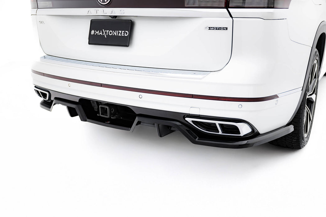 Maxton Design Rear Splitter (with vertical bars) Volkswagen Atlas R-Line Mk1 Facelift 2