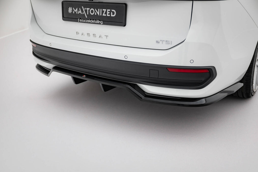 Maxton Design Rear Splitter (with vertical bars) Volkswagen Passat B9