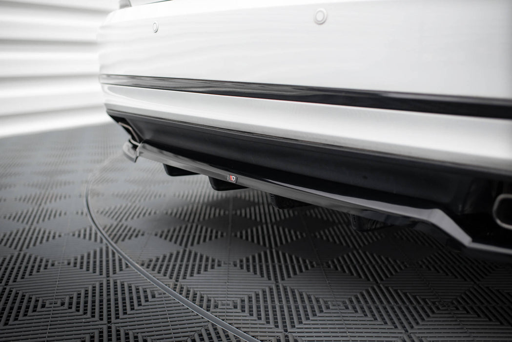 Maxton Design Rear Splitter (with vertical bars) Volkswagen Passat GT B8 Facelift USA