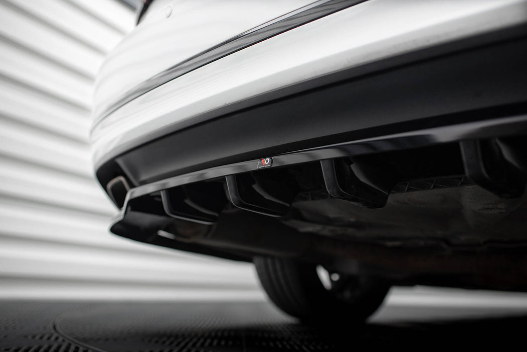 Maxton Design Rear Splitter (with vertical bars) Volkswagen Passat GT B8 Facelift USA