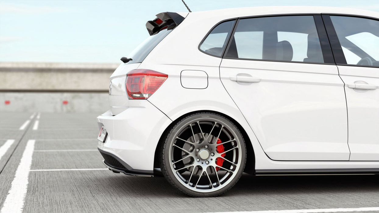 Maxton Design Rear Splitter (with vertical bars) Volkswagen Polo GTI / R-line Mk6
