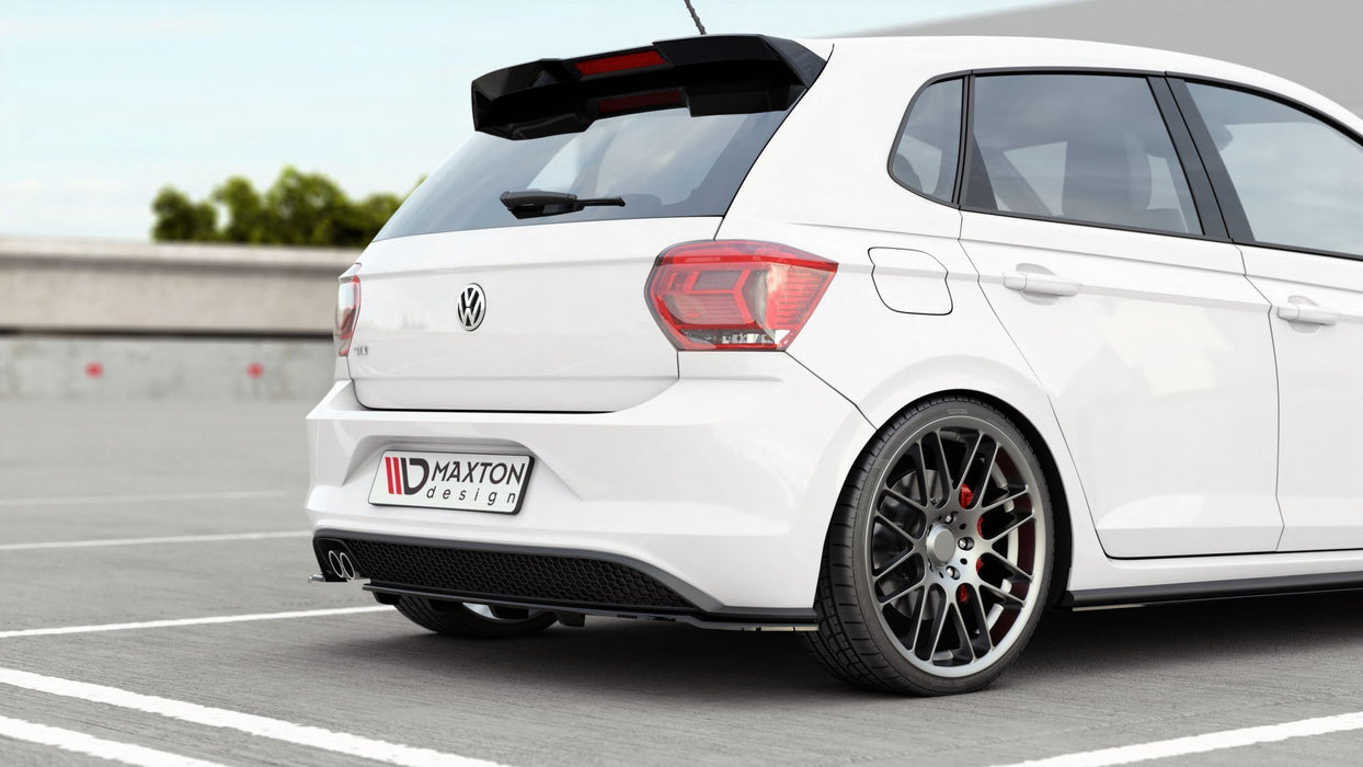 Maxton Design Rear Splitter (with vertical bars) Volkswagen Polo GTI / R-line Mk6
