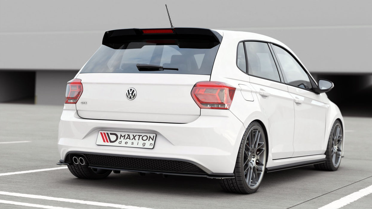 Maxton Design Rear Splitter (with vertical bars) Volkswagen Polo GTI / R-line Mk6