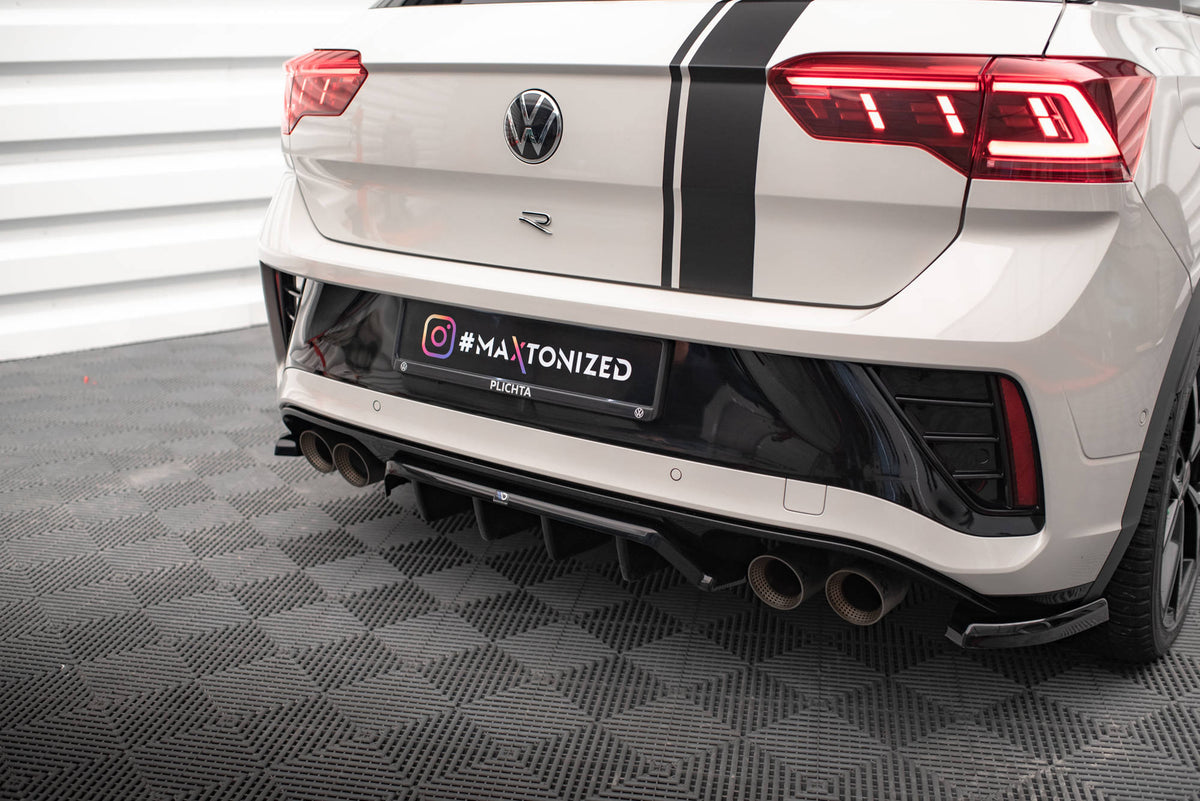 Maxton Design Rear Splitter (with vertical bars) Volkswagen T-Roc R ...