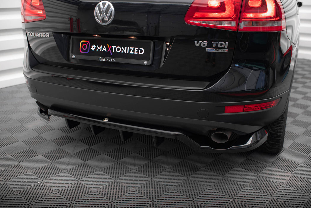 Maxton Design Rear Splitter (with vertical bars) Volkswagen Touareg Mk2