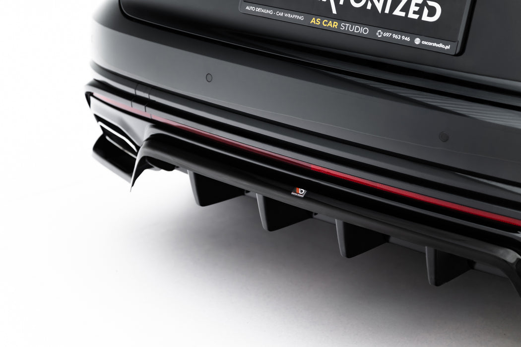 Rear Splitter (with vertical bars) Volkswagen Touareg R-Line Mk3 Facelift