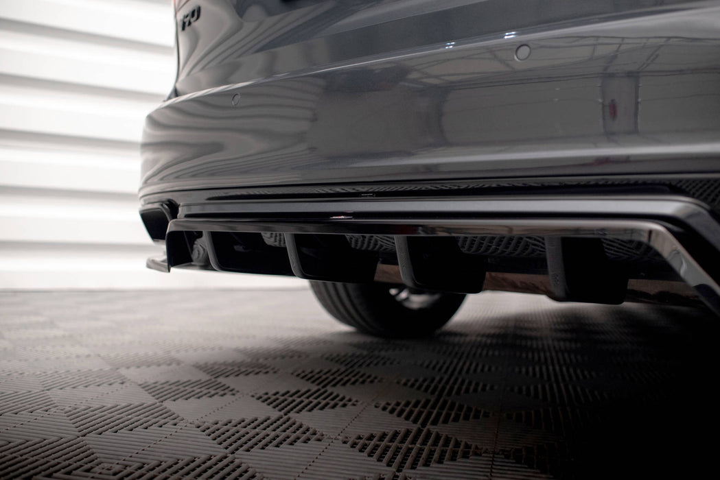 Maxton Design Rear Splitter (with vertical bars) Volvo V90 / S90 R-Design Mk2