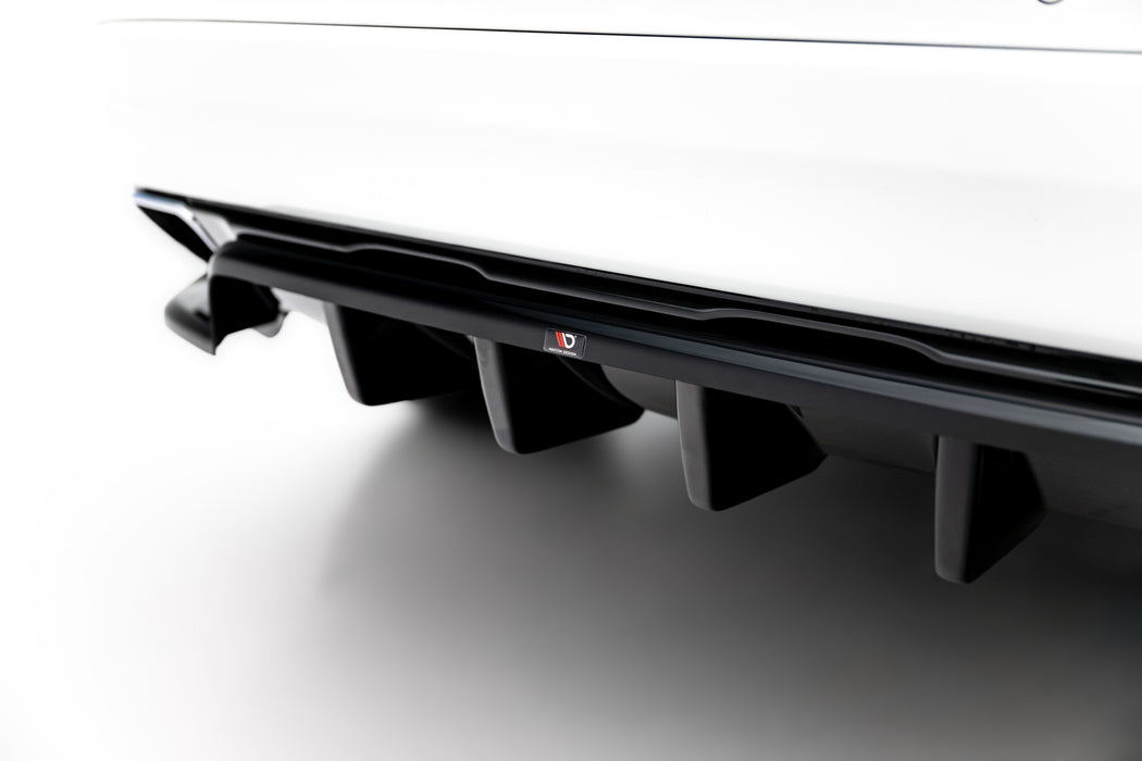 Maxton Design Rear Splitter (with vertical bars) Volvo XC60 Mk1 Facelift
